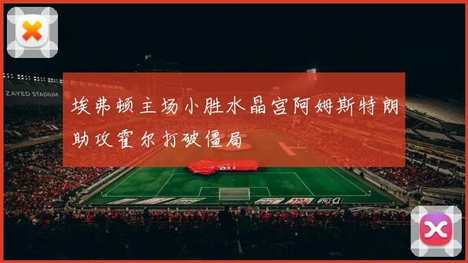 埃弗顿主场小胜水晶宫阿姆斯特朗助攻霍尔打破僵局